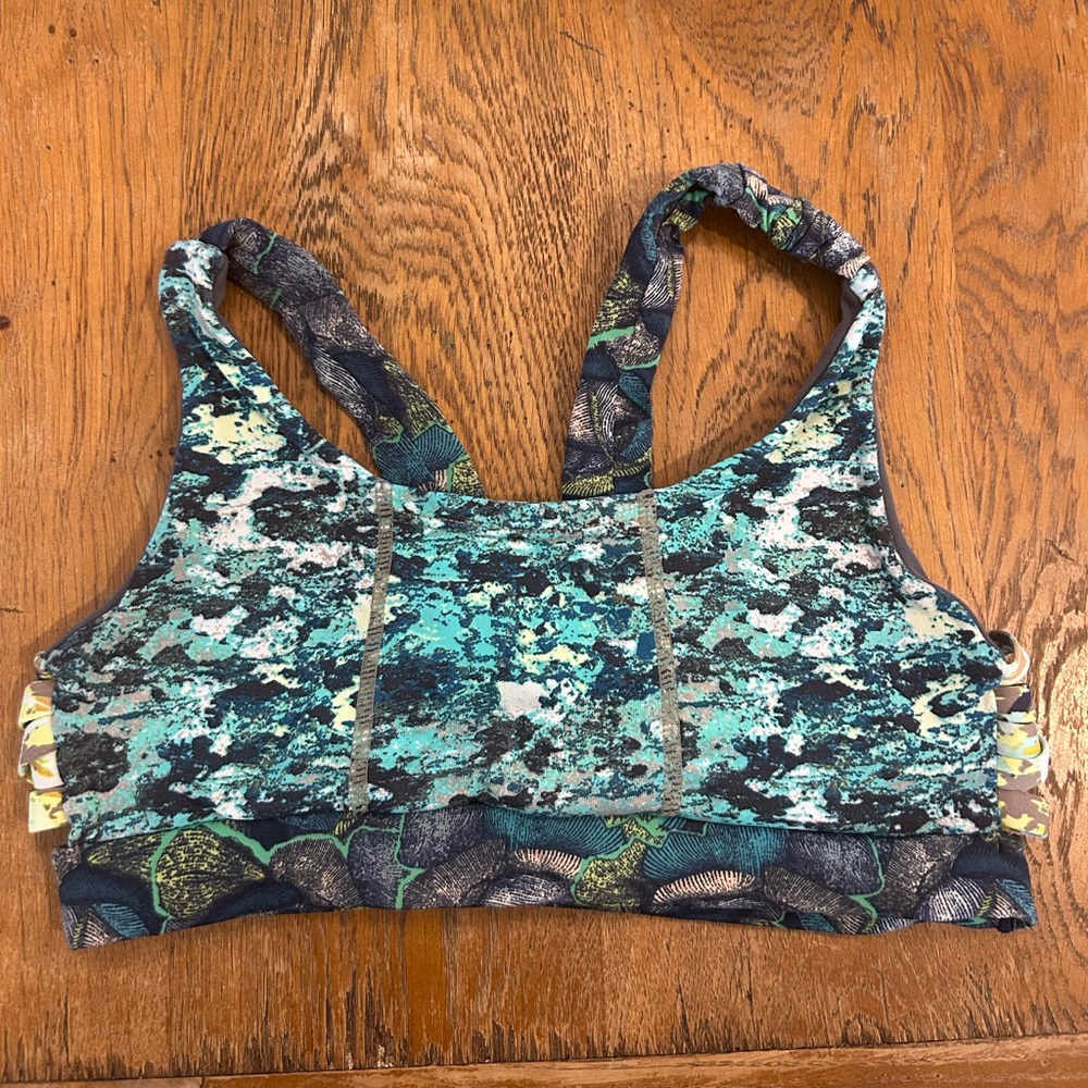Maaji Blue and Green Sports Bra